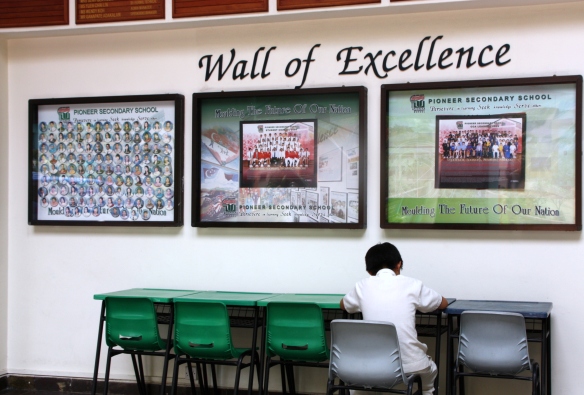 Quite a different picture from a school in Singapore
